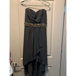 Black high-low dress